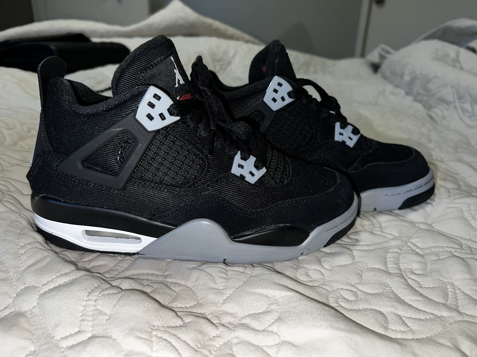 Jordan 4- Black Canvas