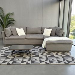 FREE DELIVERY - Cloud Couch Grey Sectional