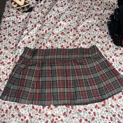 Plaid Christmas Skirt 