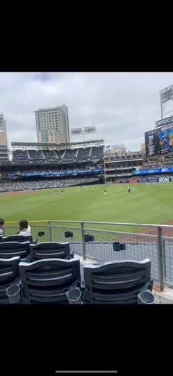 Section 127 Row 5 Saturday July 29 Padres Rangers