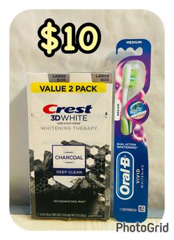 Crest 3D WHITE CHARCOAL DEEP CLEAN,  (( 2 PACK‼️))