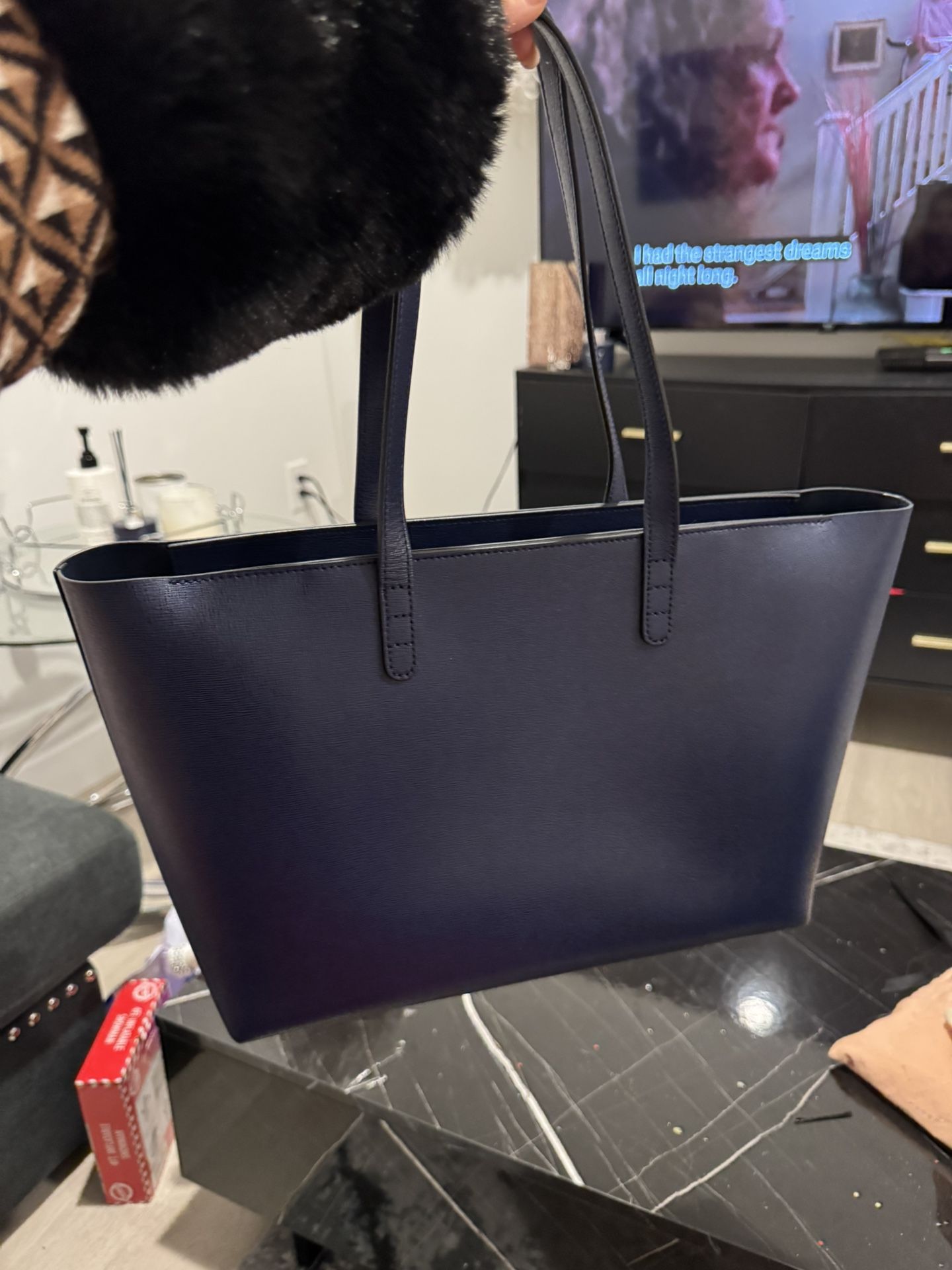 Mansur Gavriel Luxury Blue Purse With Tag