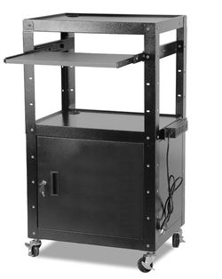 Almost new Steel Large AV Cart with Power Strip