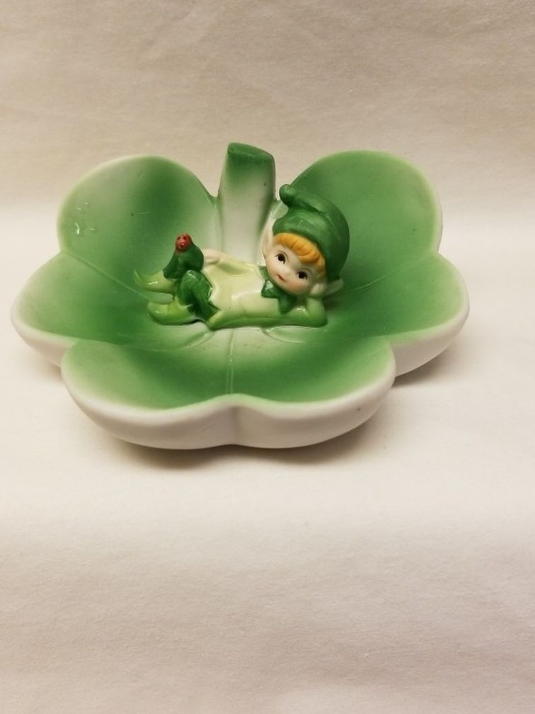Vintage Leprechaun trinket Dish