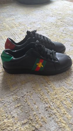 Gucci Ace Bee Sneakers Black Leather