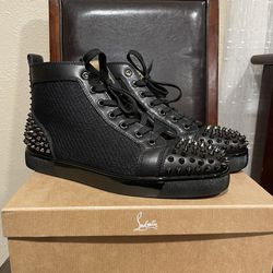 acceptere Hende selv Flipper Men's Christian Louboutin AC Lou Spikes 2 Flat Spikes High Top Trainers  Black Size 42 / US 9 for Sale in San Leandro, CA - OfferUp