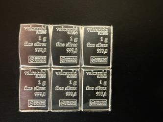 Valcambi 1 gram silver bars