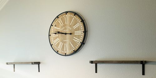 Wall Clock With Matching Shelves