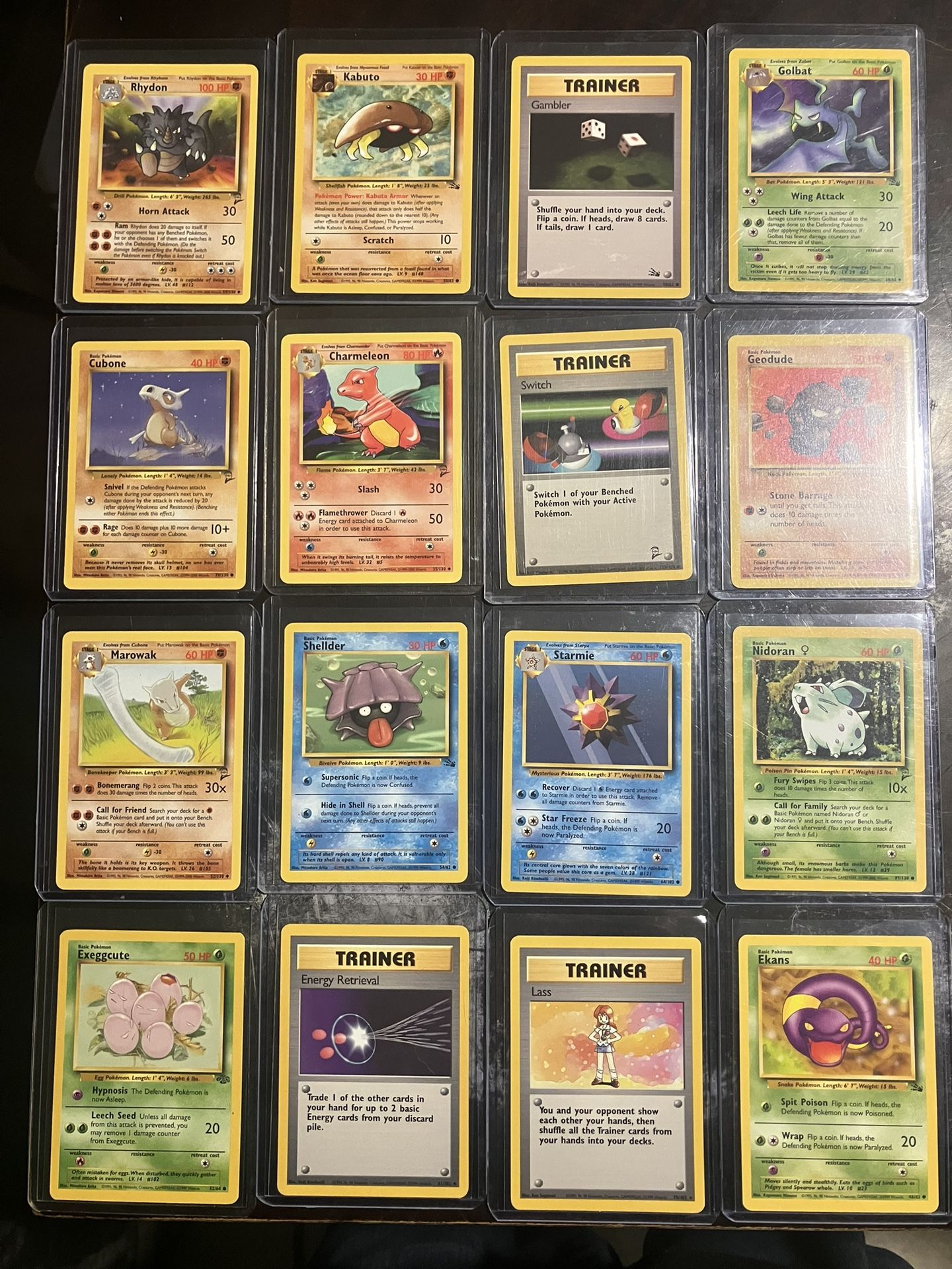 Pokemon 39 cards from 2000 And 1999 sets