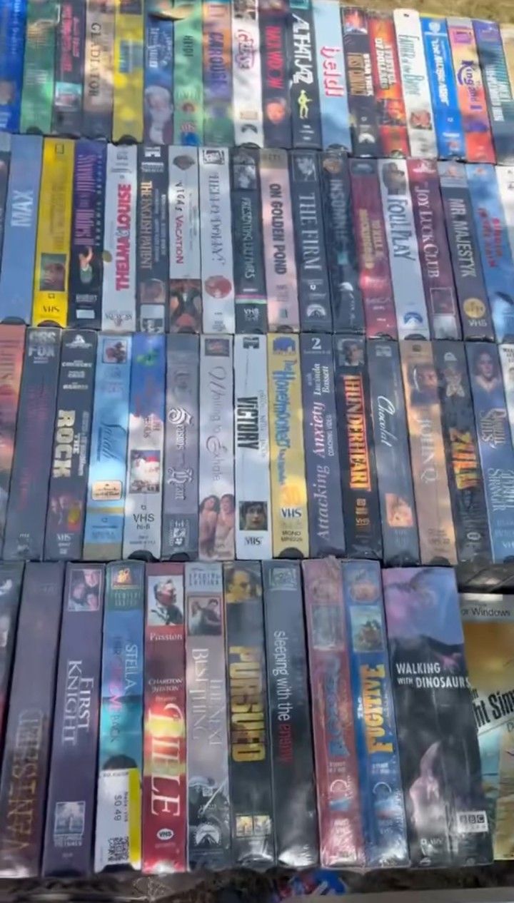 Cheap VHS Collection Yard Sale Rare
