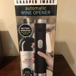 BRAND NEW Sharper Image Automatic Wine Opener - Easy Cork Remover
