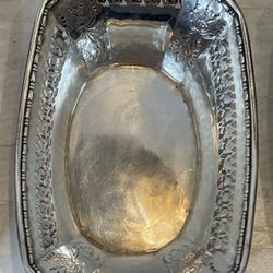 Antique Webster Sterling Pierced Nut Dishes 