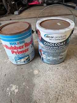RV Rubber Roof Primer and Coolcoat Bundle