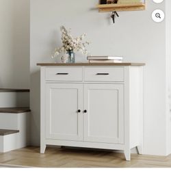 Kitchen Storage Cabinet with Drawers and Doors, Floor Sideboard and Buffet Server Cabinet, Entryway Console Cabinet for Living Room, Dining 