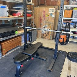 Body-Solid Half Rack, Bar, Weight Tree
