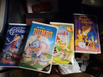 Diamond Classic Vhs Tapes. Cinderella. Dumbo, Bambi And Beauty And The Beast