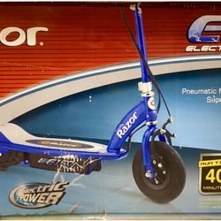 Blue Electric Scooter 