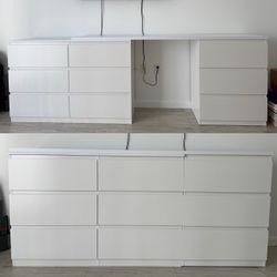 White 9-Drawer Dresser / Storage Organizer