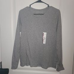 Time And Tru Tt Ls Core Tee Relaxed Fit Sz S(4-6) (Ts-E4)