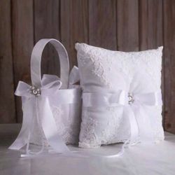 Flower Girl Basket Ring Bearer Pillow