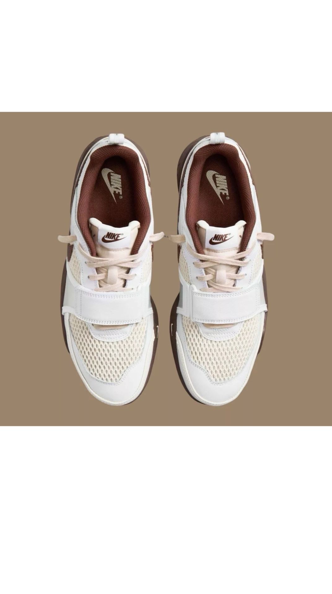 Nike x Travis Scott Zoom Field Jaxx “White Light Chocolate” (Size