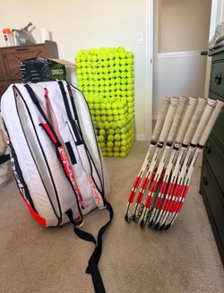 Pro stock Babolat Pure Strike 100 (16x20) Racket Bundle + Babolat H12 Bag (Like New)