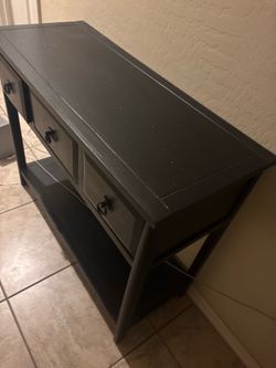 Black entrance table