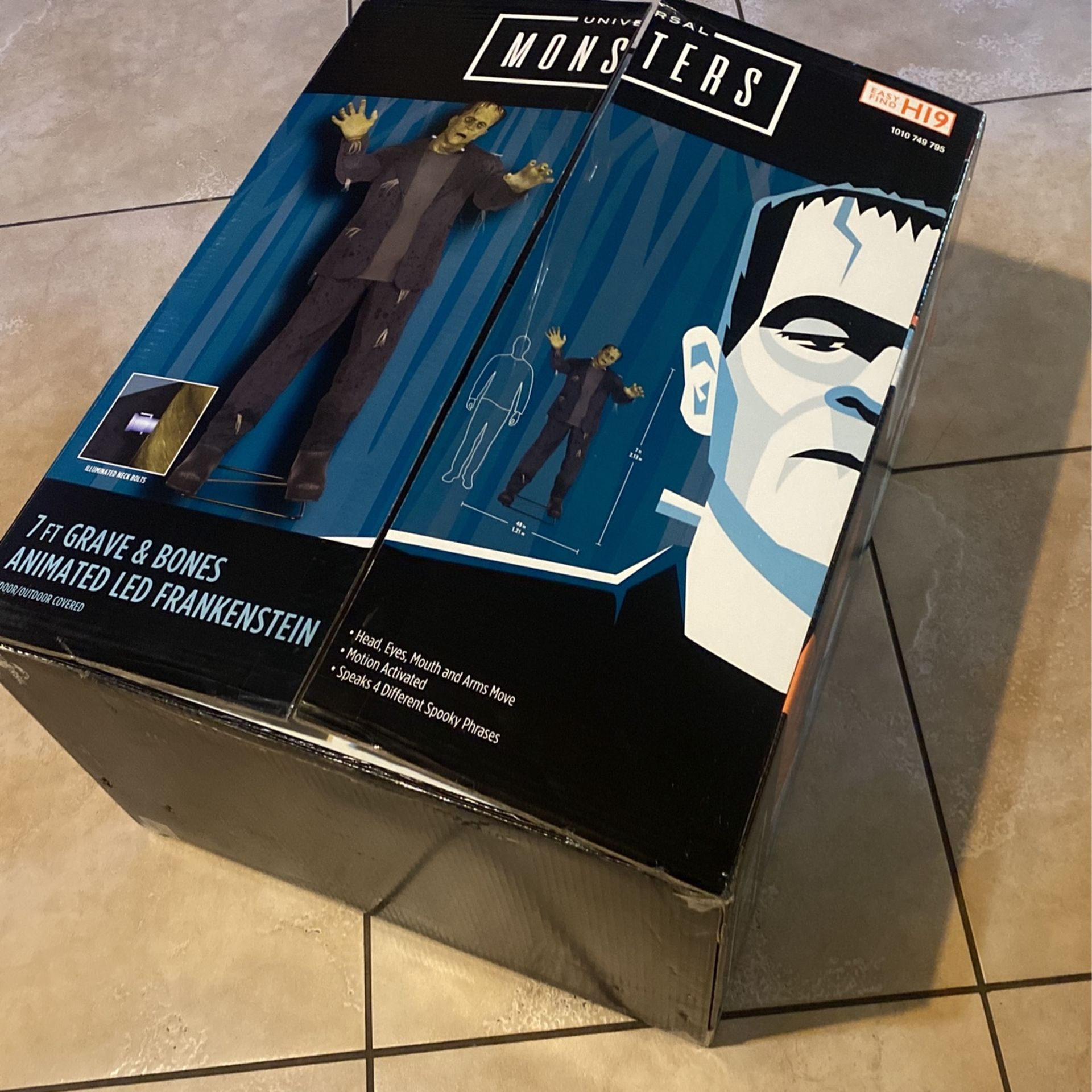 7 feet tall Frankenstein brand new in the box