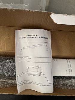 Linear Shower Drain with Adjusting Feet
