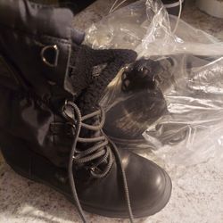 Black Women's Coach Rain Boots