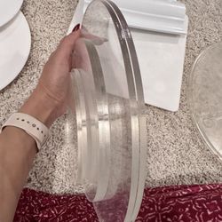 Acrylic Cake Plate Set