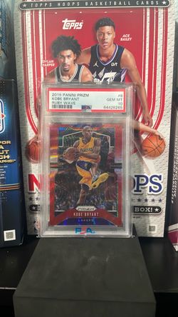 2019 Panini Prizm Kobe Bryant Ruby Wave PSA 10