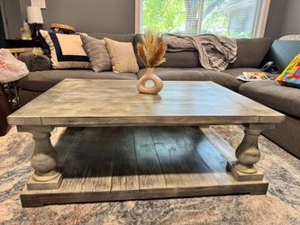 Real wood coffee table