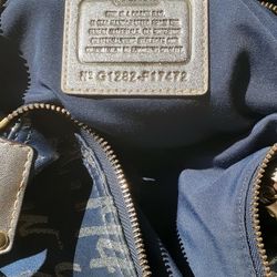 Coach Bag New Denim And Gold Csnvas Gold Leather Yrim