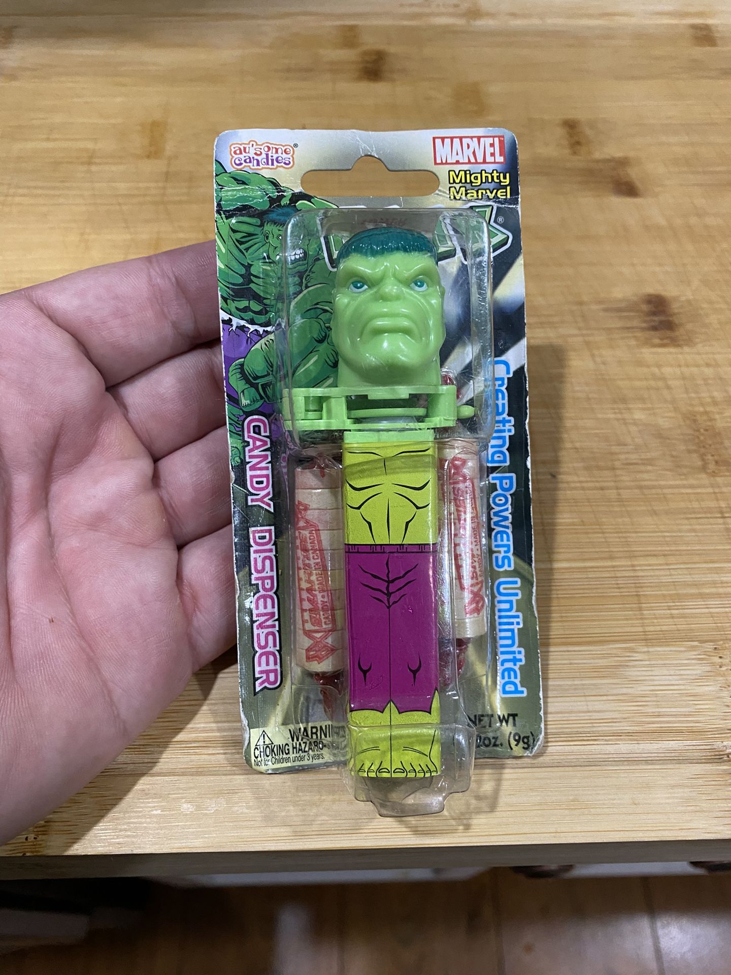 “HULK” Mighty Marvel KLIK Candy Dispenser