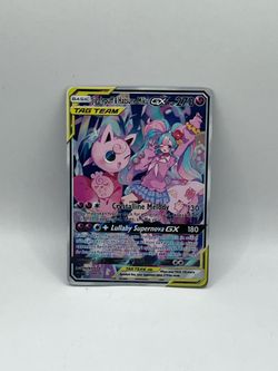 Non TCG Pokemon Jigglypuff & Hatsune Miku Gx Tag Team Fan Art Card
