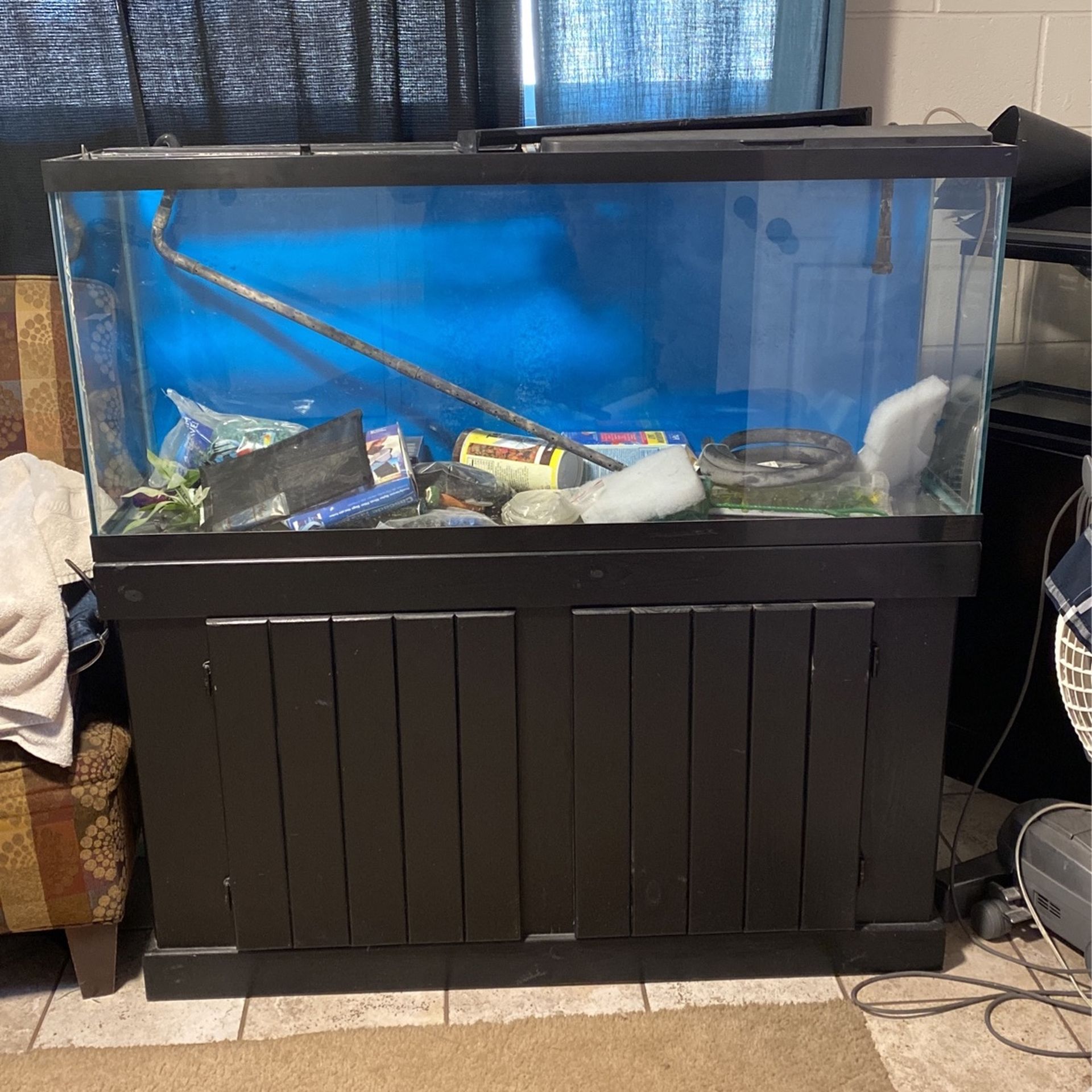 Fish Tank With Stand /Accessories /filter 48x21 X12