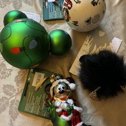 Disney Mickey Mouse Ornaments Ornament Set Keychain