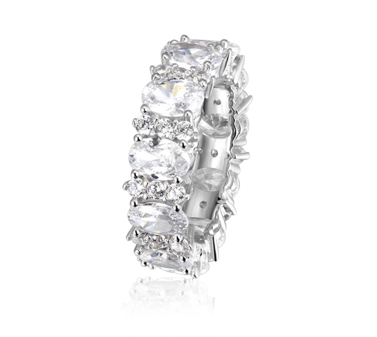 Sterling silver CZ ring