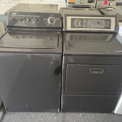 Kenmore elite diamond gray washer, gas dryer set