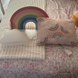 Rainbow And Cloud Room Decor