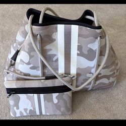 Haute Shore Neoprene Tote with Cosmetic Pouch