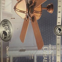 Hampton Bay 52" ceiling fan indoor/outdoor CAHABA