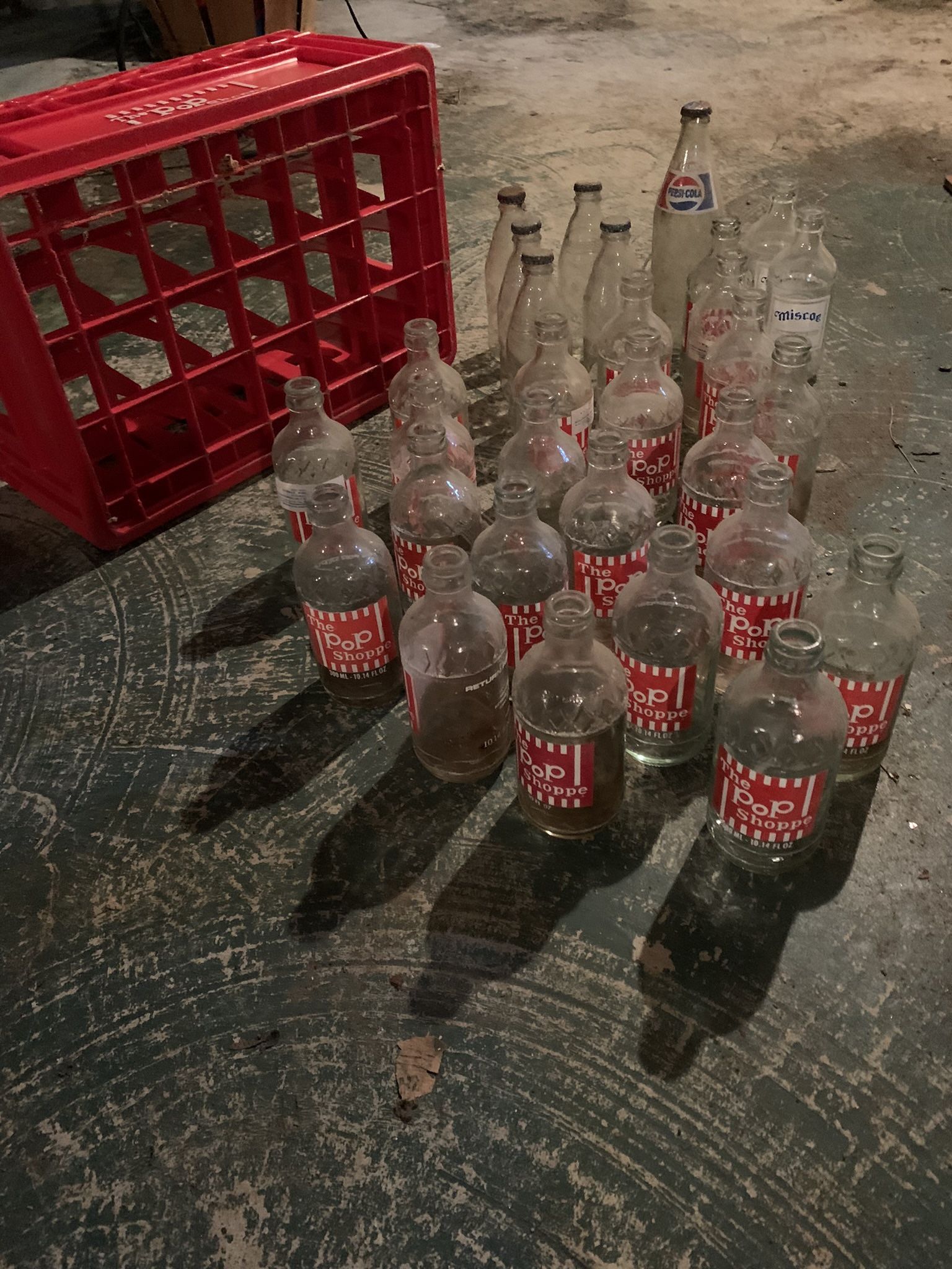 Variety Of Vintage Glass Bottles
