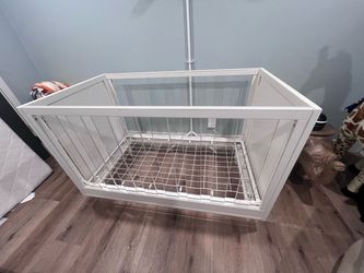 Pottery Barn Kids Sloan Acrylic Crib + Newton Baby Mattress