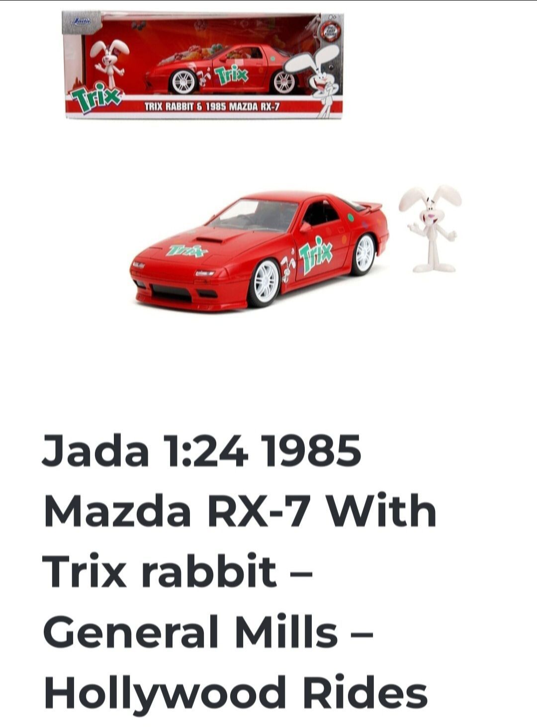 Trix rabbit General Mills Hollywood Rides JADA TOYS