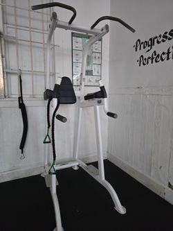 Tuffstuff power tower pull up / dip / knee raise workout gym equipment