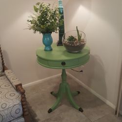 Accent / Side Table, Bistro, Antique Wood