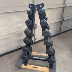 Weights: Dumbbell Set With Rack