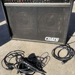 Crate Guitar Bass Amplifier G120C XL +Xtras-Not Tested for Parts